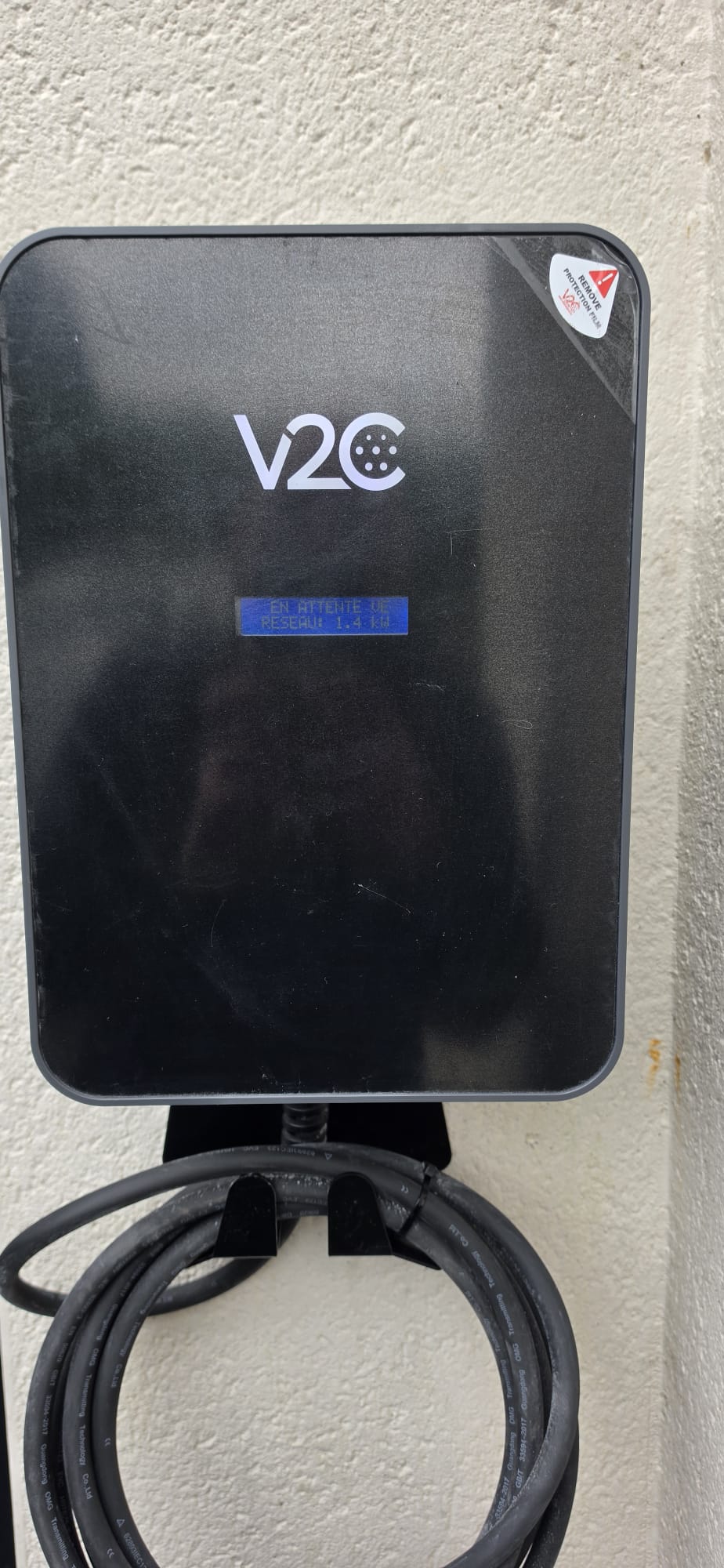 Borne de recharge V2C installation Bretagne